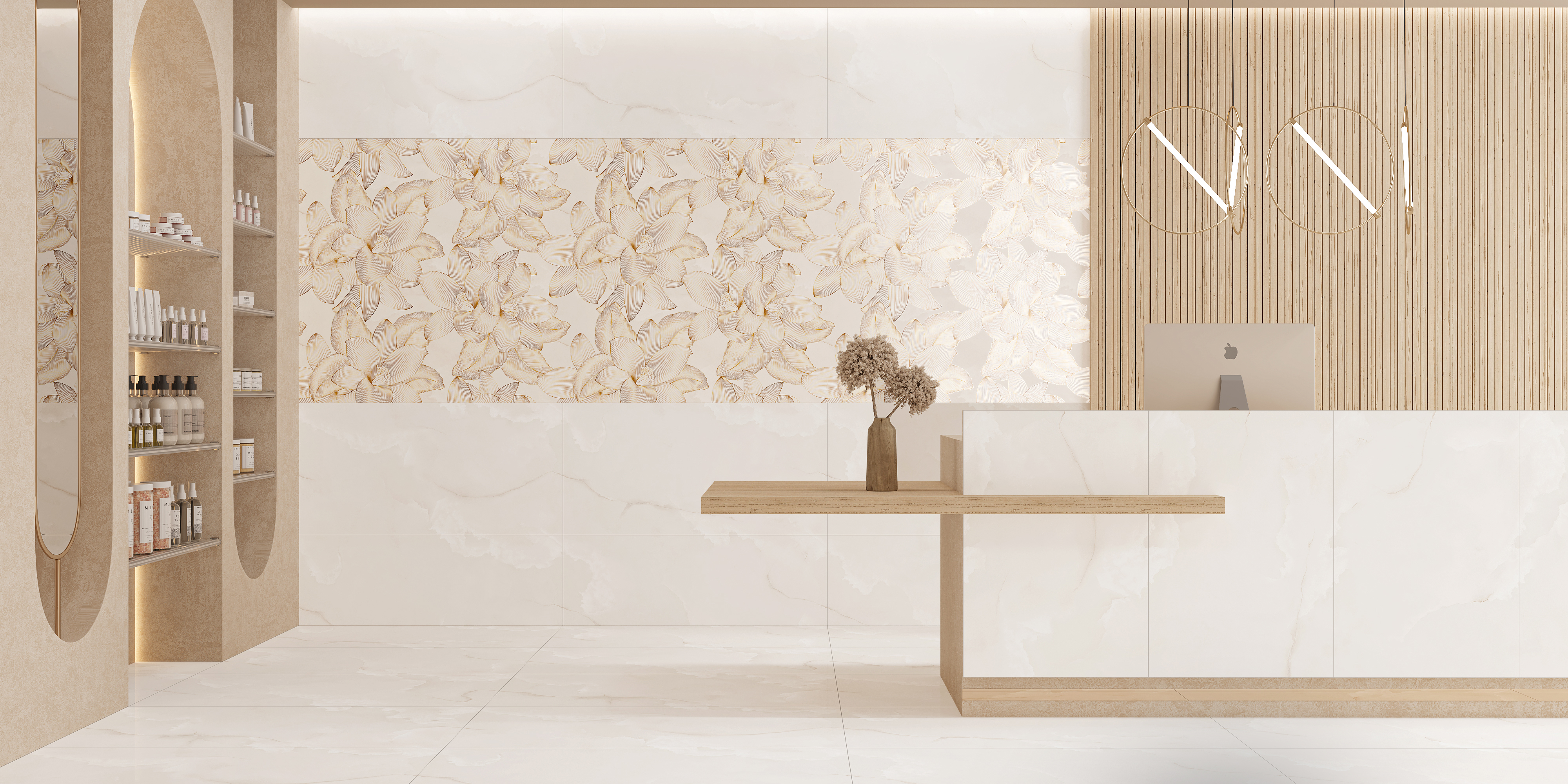 Onyx Flora Beige (Main Image)